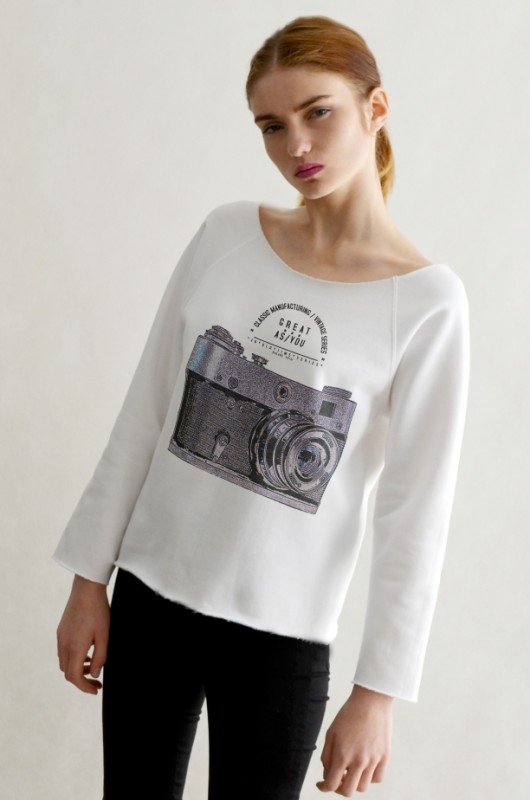 APARAT biała bluza oversize GAU great as You