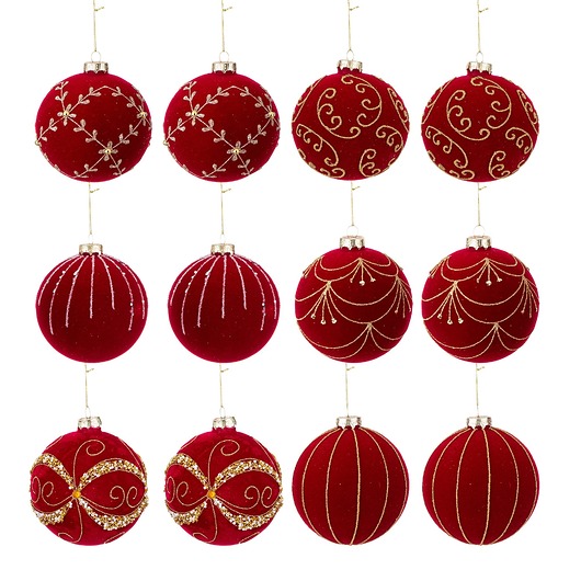 bombki Bombki szklane komplet 12 szt. Ø 10 cm OLEKS