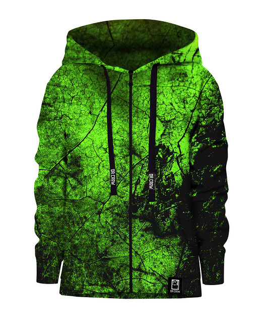bluzy dla chłopców Bluza Zamek Chłopiec DR.CROW Green Wall