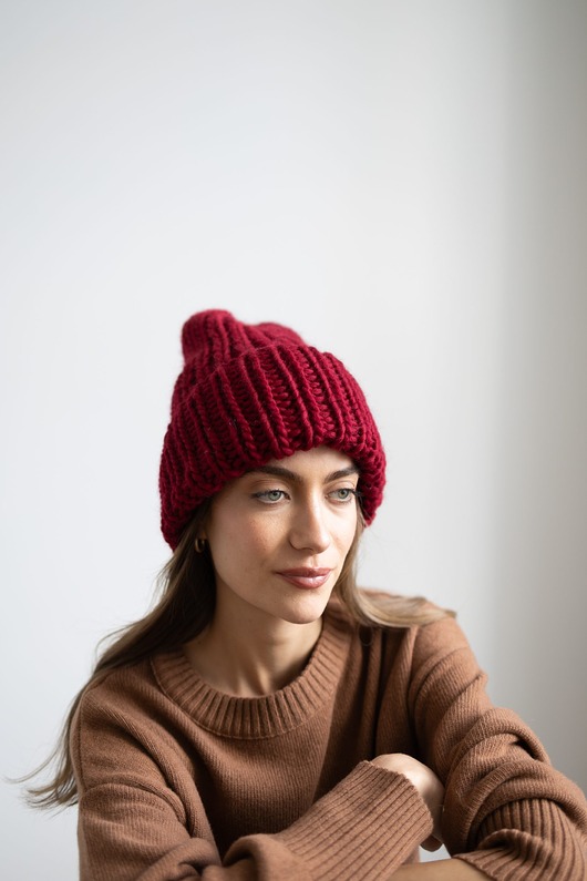 czapki damskie Czapka Peruvian 2.0 bordowa