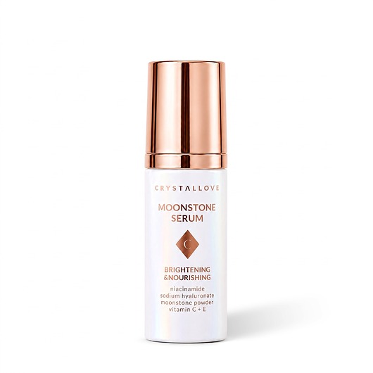 serum do twarzy CRYSTALLOVE Moonstone Serum - rozświetlające serum z niacynamidem i kwasem hi