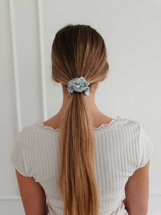 gumki do włosów Gumka jedwabna, scrunchie, morning blossom MINI