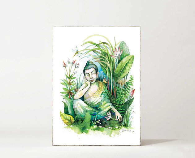 grafiki i ilustracje Spokojna myśl