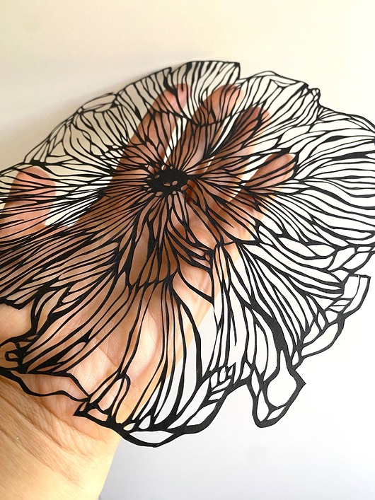 inne Wycinanka Black Flower I