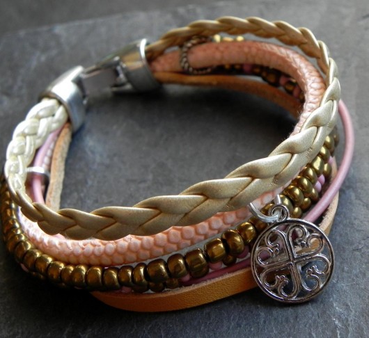 boho gold&pink Lahovska