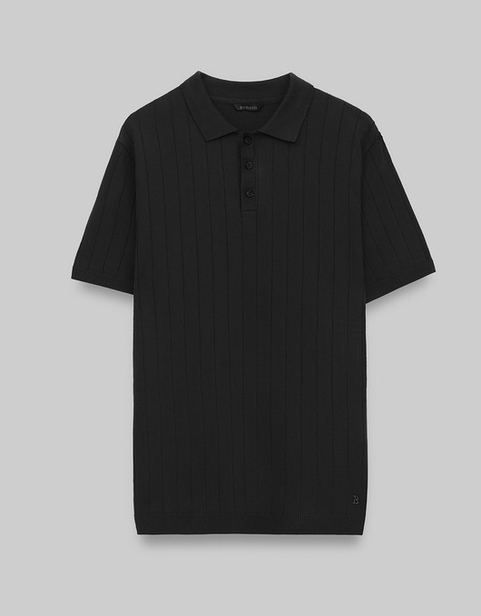 t-shirty męskie Koszulka polo pastena czarny