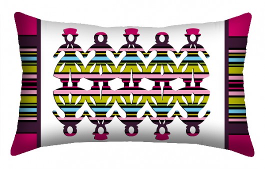 na podróż idealny folkowy zagłówek 22x38cm AT design