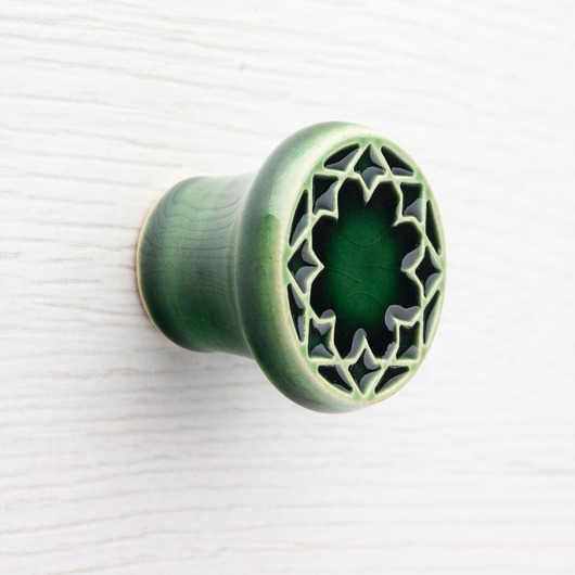 gałki do mebli Gałka do mebli zieleń butelkowa,  wz.3