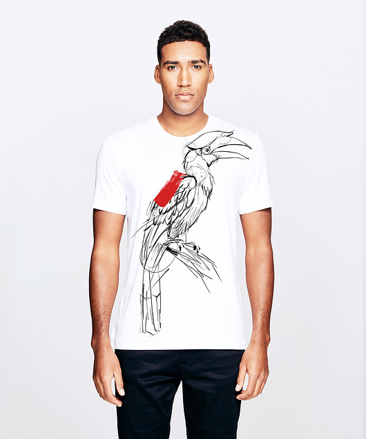 Borneo Hornbill T-shirt for Man SELVA