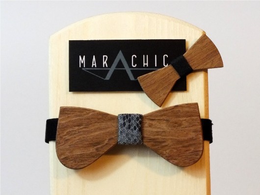 Drewniana muszka INIGO MARACHIC