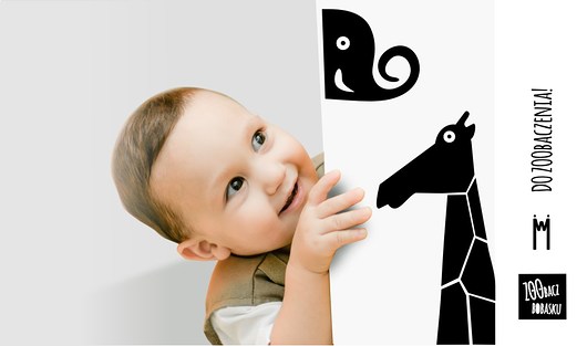 Zoobacz bobasku naklejki ścienne IWITEKA