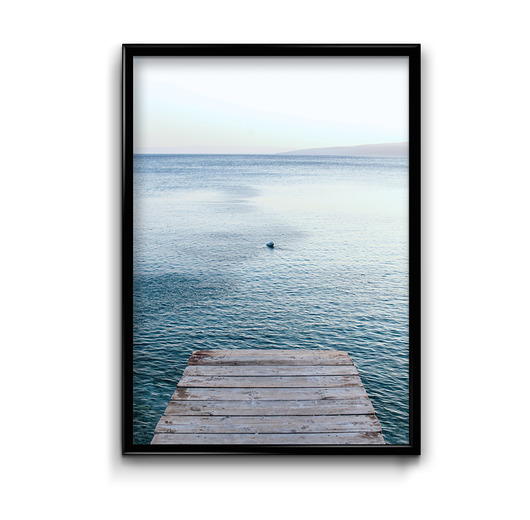 Plakat Pomost nad wodą  Bury Lis