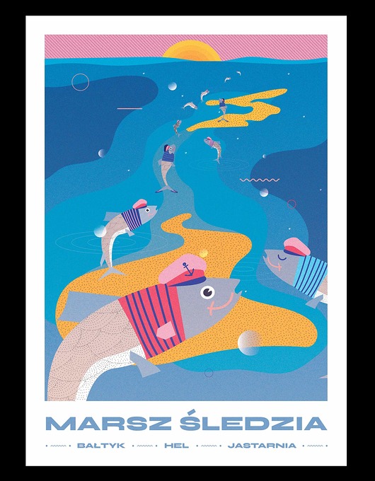Plakat Marsz Śledzia Ewelina Gąska