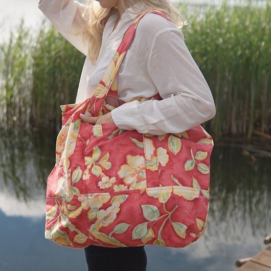 torby XXL Torba XL w kwiaty