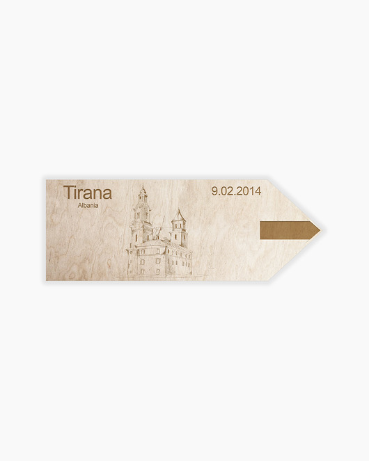 tapety i naklejki ścienne Drogowskazy na ścianę - Miejsca