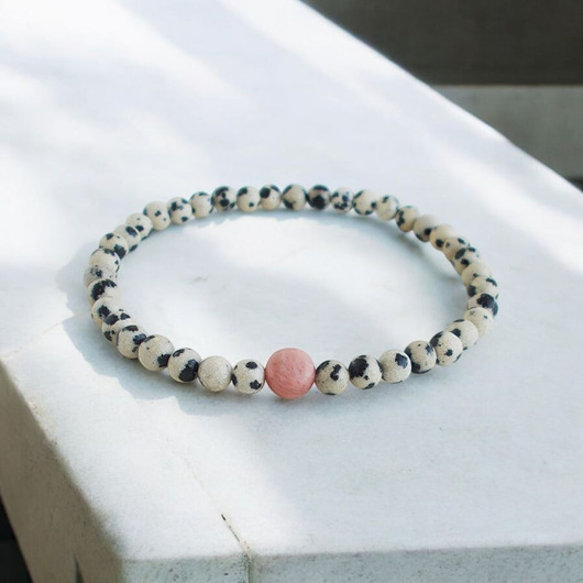 bransoletki z kamieni naturalnych Jaspis i rodonit Bransoletka