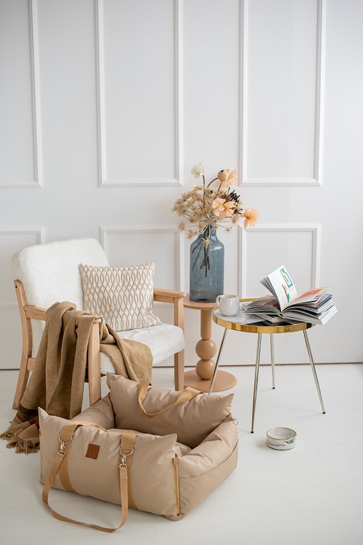 legowiska dla psów i kotów Legowisko -transporter  dla zwierząt all Beige