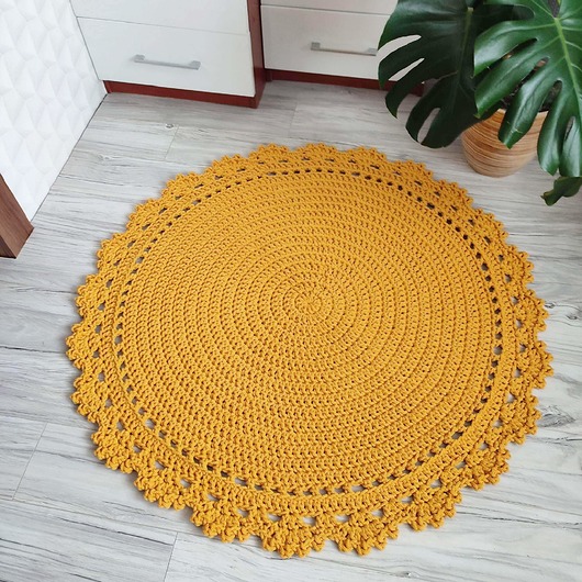 dywany Dywan szydełkowy ze sznurka 100cm