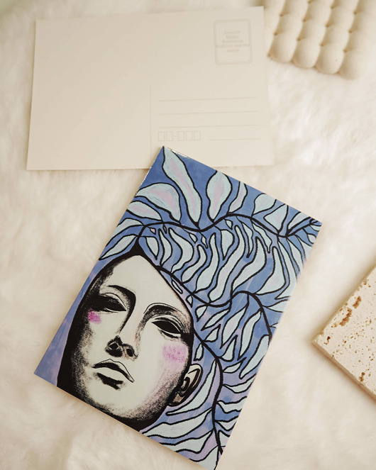 grafiki i ilustracje Pocztówka Ilustracja Myśli