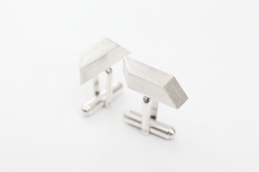 spinki do mankietów srebrne giga-mikrony Daria Siwiak Jewellery