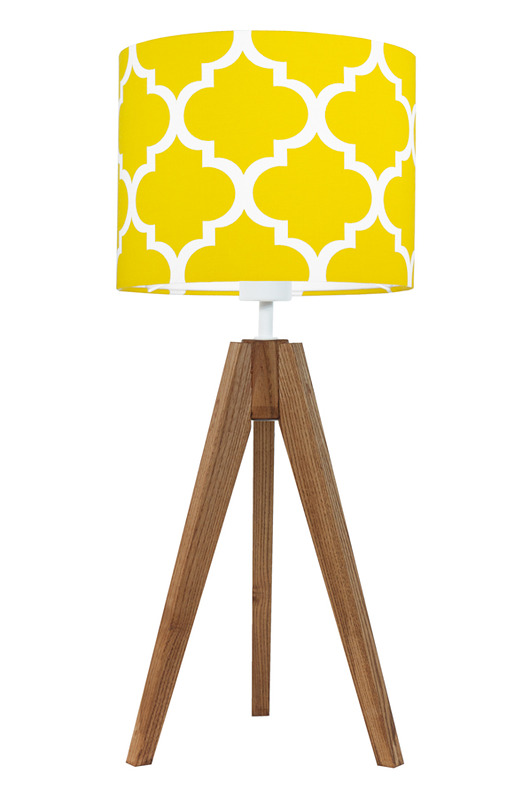 Lampa na stolik koniczyna marokańska żółta youngDECO