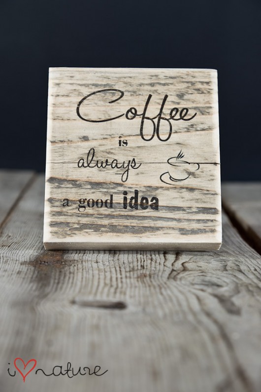 Tabliczka Coffee i love nature