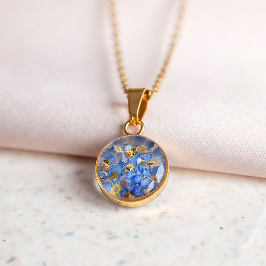 wisiory Wisiorek z niezapominajkami