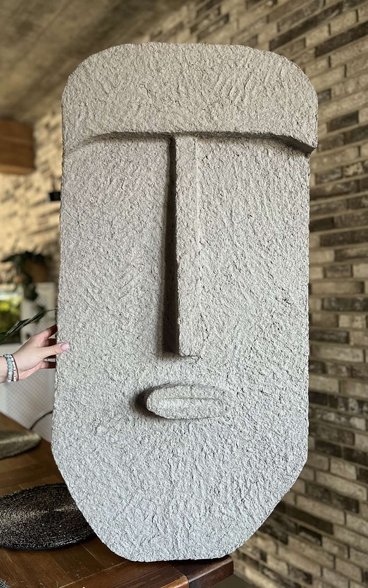 Ozdoby na ścianę Płaskorzeźba Moai