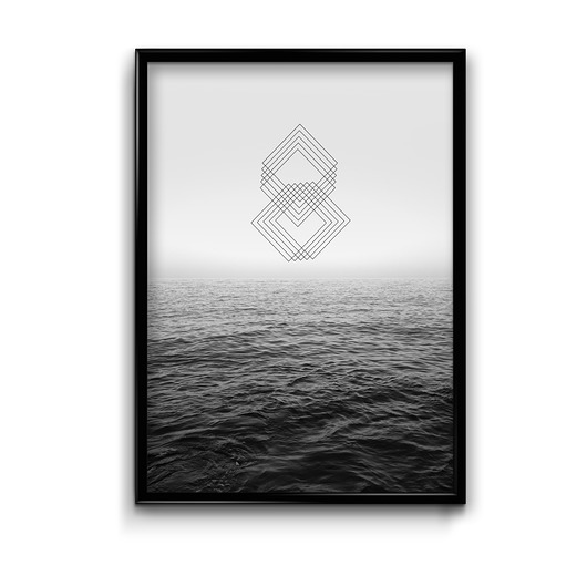 Geometric view #1 - plakat  Bury Lis