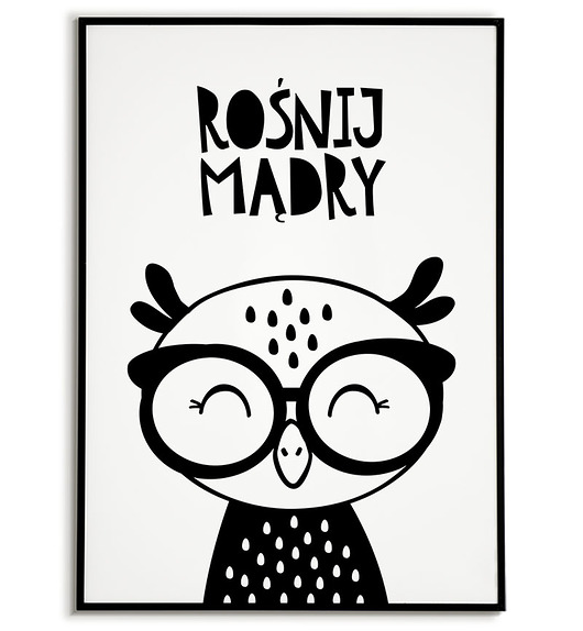 plakaty Plakat motywacyjny dla dziecka SOWA