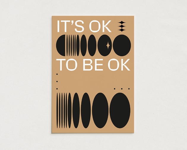 plakaty It's ok / Oryginalna grafika / poster print