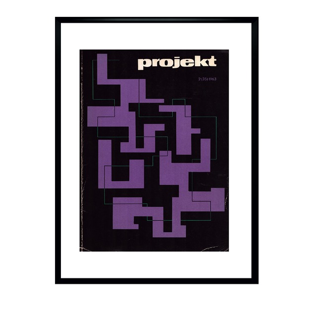 plakaty Plakat Oprawiona okładka czasopisma PROJEKT, nr 2/1963, aut. Zenon Januszewski