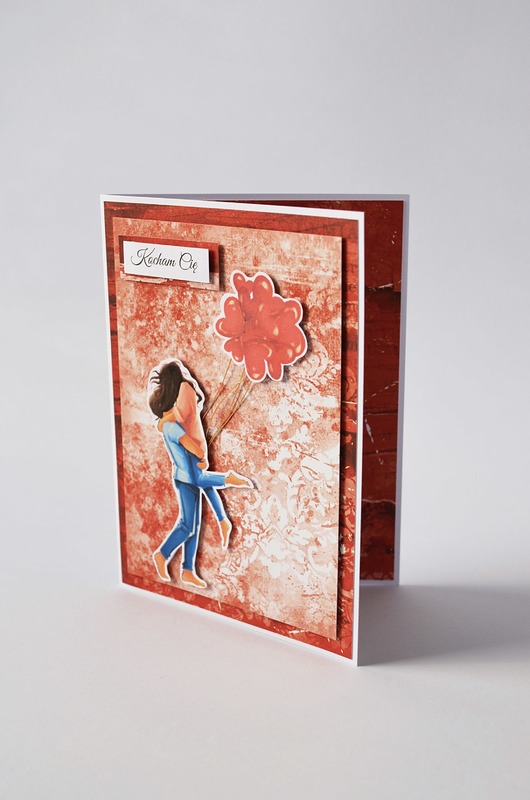 kartki scrapbooking Kartka miłosna: Kocham Cię! (brunetka)