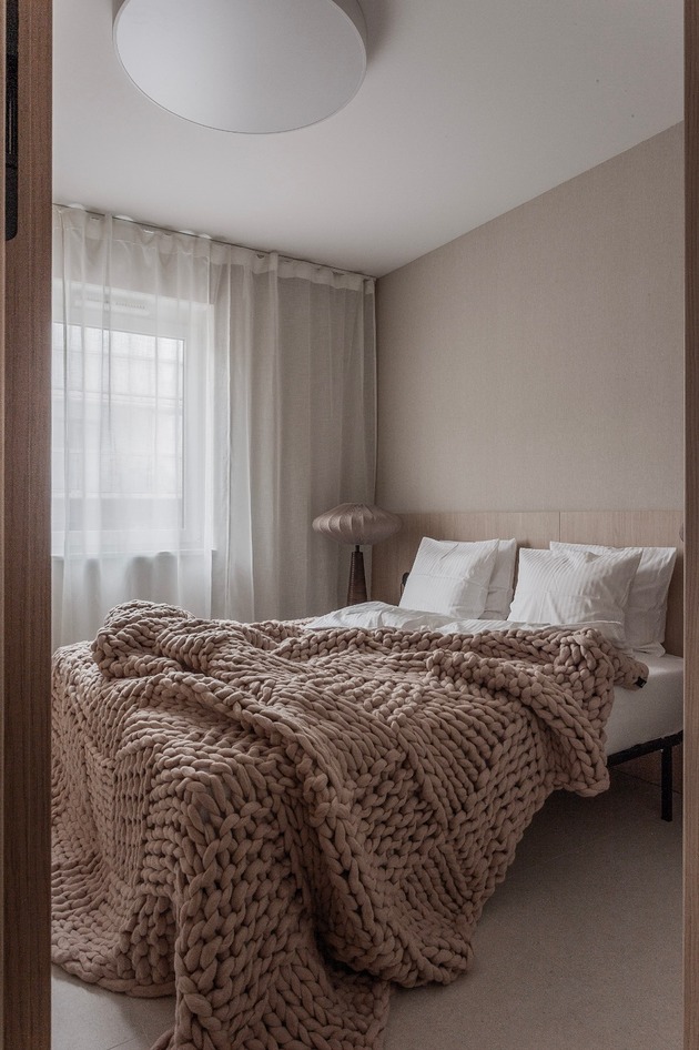 koce i narzuty Pleciona narzuta z wełny