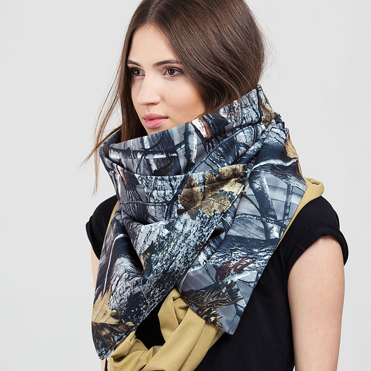 Tuba Komin Szal Szalik Zieleń Grafit CADOaccessories