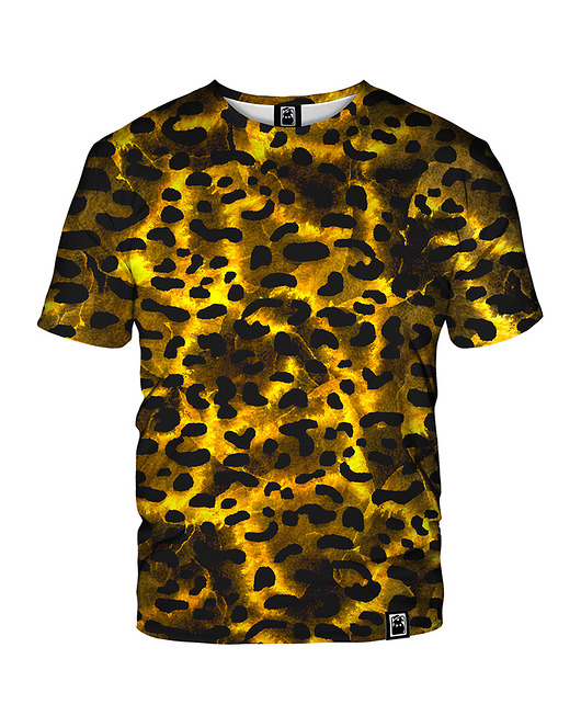 t-shirt damskie Damski T-shirt DR.CROW Gold Leopard