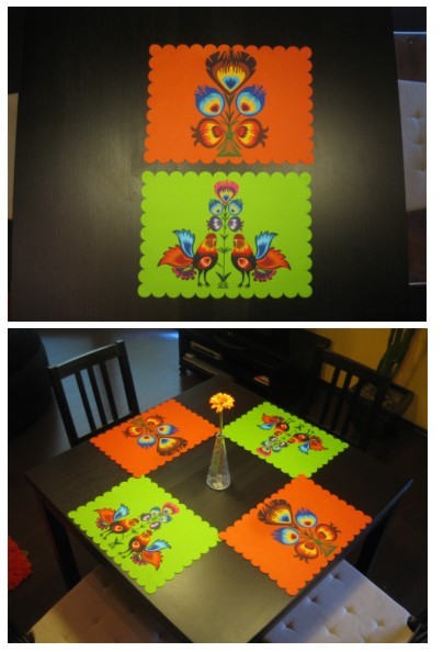 Podkładki folk -6 sztuk/Zamówienie Gaul Designs