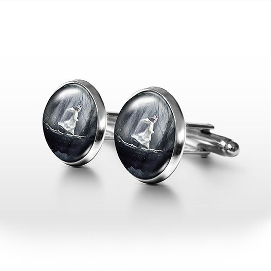 spinki do mankietów Magiczny las - spinki do mankietów