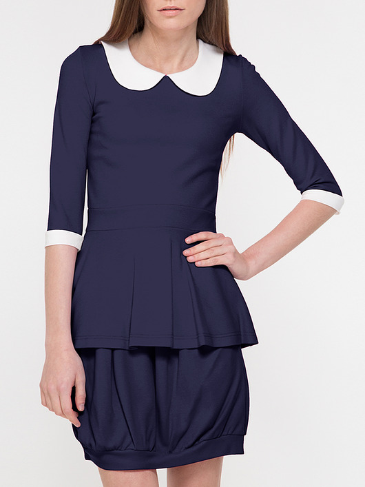 bluzki - inne Bluzka granatowa YY500056_RAL5013