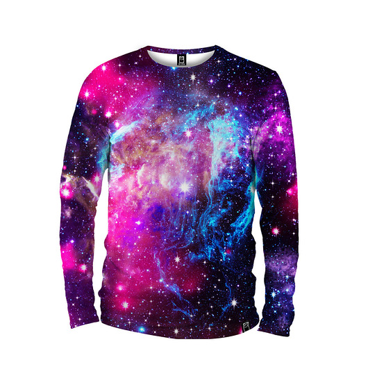 bluzy męskie Koszulka Longsleeve Męska DR.CROW Galaxy