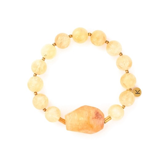 bransoletki z kamieni naturalnych Bransoletka z bryłą bogactwa