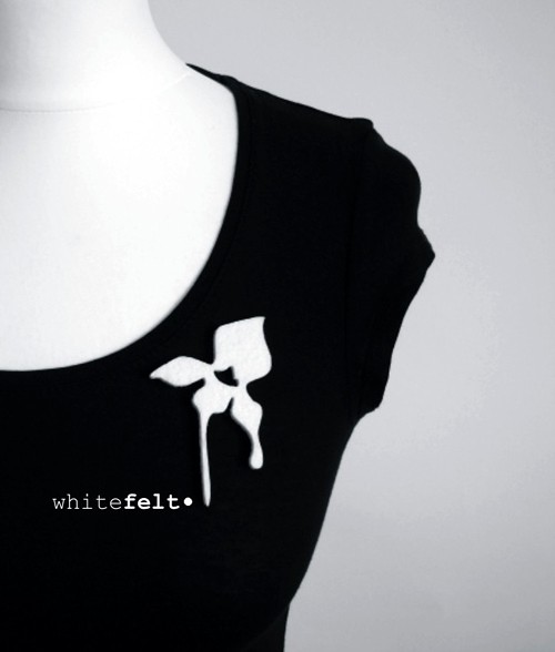 felt orchid... felt label