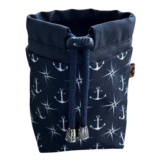 dla zwierząt różne Saszetka na przysmaki dla psa Kotwice z granatowym