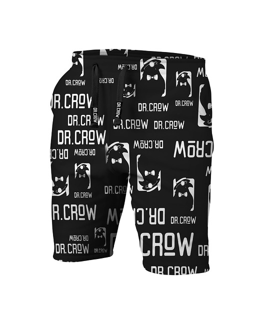 shorty dla dziewczynki Krótkie Spodenki Shorty Girl DR.CROW Logo Czarne