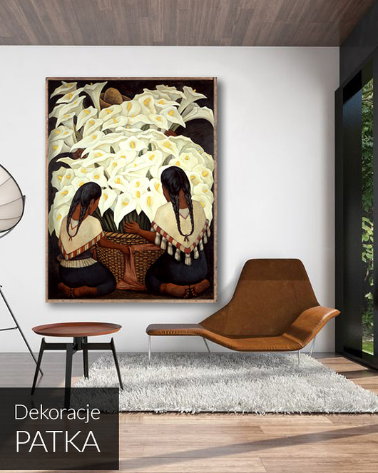 Calla Lily Vendor - Diego Rivera Dekoracje PATKA Patrycja Kita