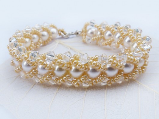 Bransoletka Cream Pearls ArtFabryka Kasia Wyrzykowska