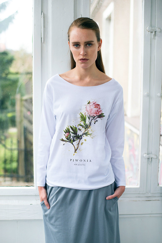 PIWONIA Bluzka Oversize GAU great as You
