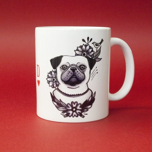 kubki Kubek z mopsem "Dama"