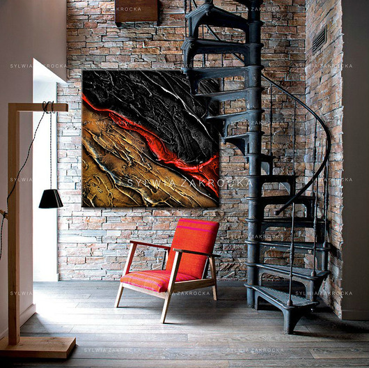 Obrazy do salonu art and texture
