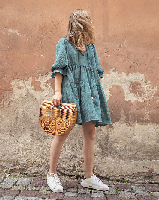 sukienki midi damskie Sukienka LUNA szmaragd